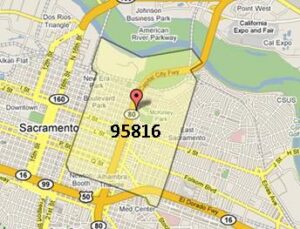 95816 Map